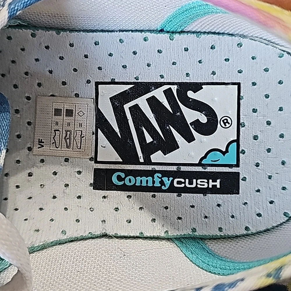 Vans Unisex tie dye sneakers womans size 8.5 or mens 7 - Picture 5 of 11